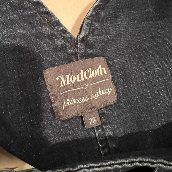 Princess Highway X Modcloth Embroidered Cat Overalls - Picture 6 of 6